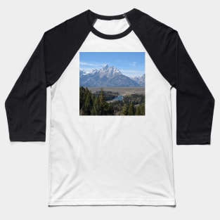 Tetons and the Snake River Baseball T-Shirt